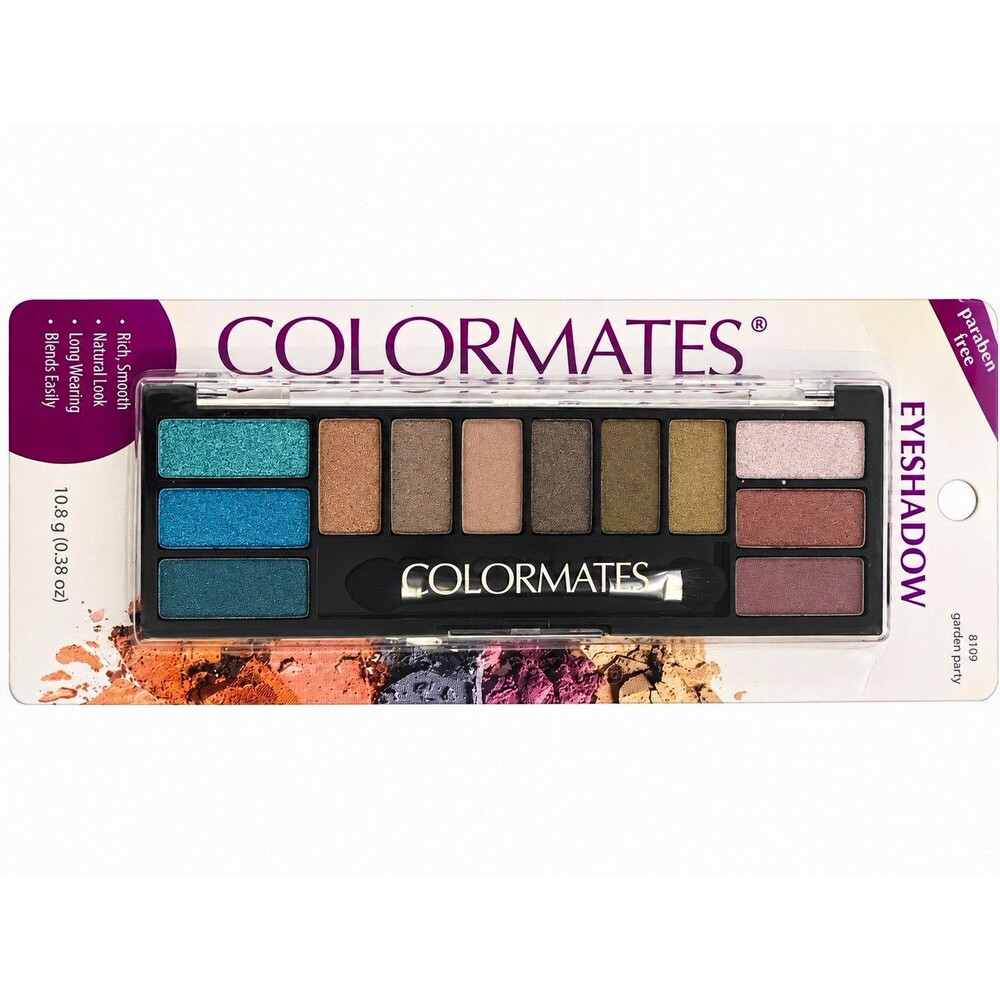 ColorMates Garden Party Eyeshadow Palette #8109 12 Shades New Sealed